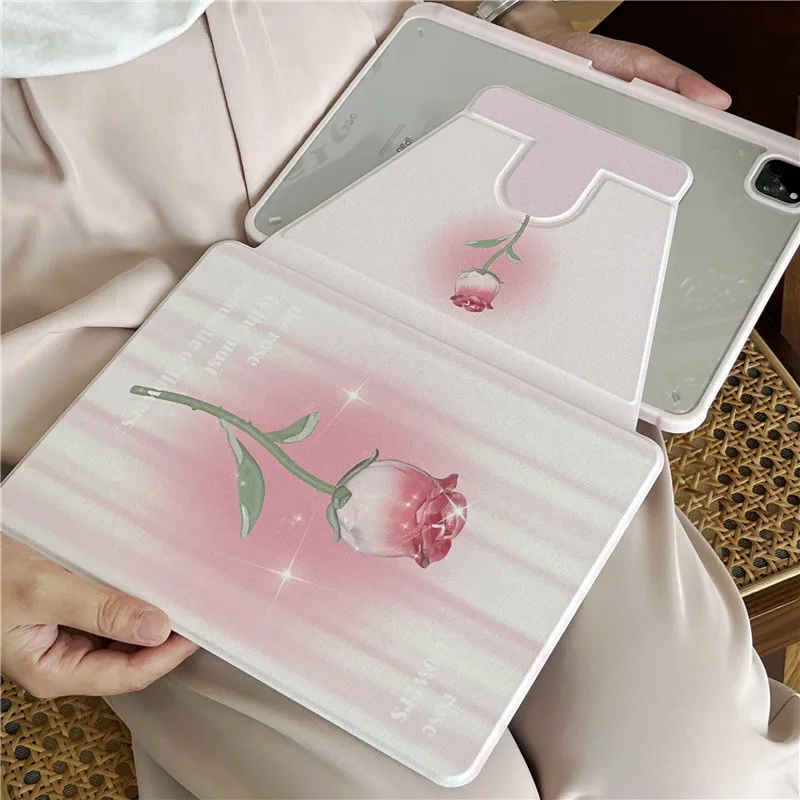 

Чехол-подставка с цветочным принтом для iPad Air 360 10.9