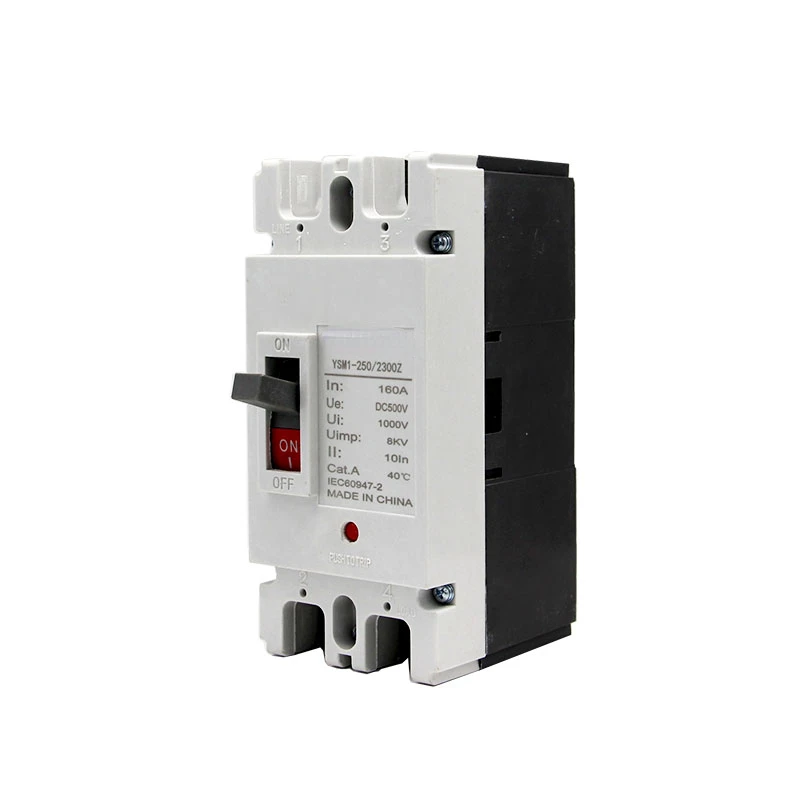 500Voltage Mccb Dc Mccb 2P 125A 200A 250A Dc Molded Case Circuit Breaker For Solar System