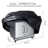 Outdoor Barbecue Grill Cover 210D Oxford Cloth  BBQ Slip-over Waterproof Patio Covering Garden Picnic Furniture Raincoat