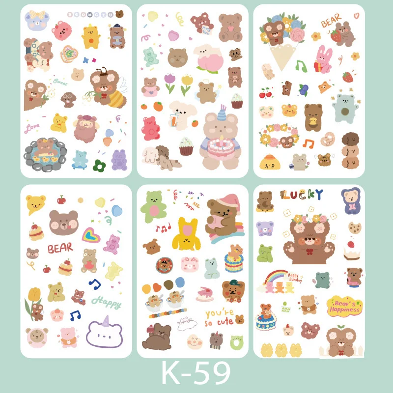 

Мультяшный корейский Медведь граффити наклейка украшение Мотоцикла ноутбука водонепроницаемые кавайные наклейки