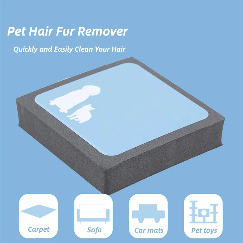 

Static Electricity Pet Hair Removal Carpet Brush Foam Sponge Cleaner Household Car Seats Beds Mats cat dog Fur Cleaning Tools