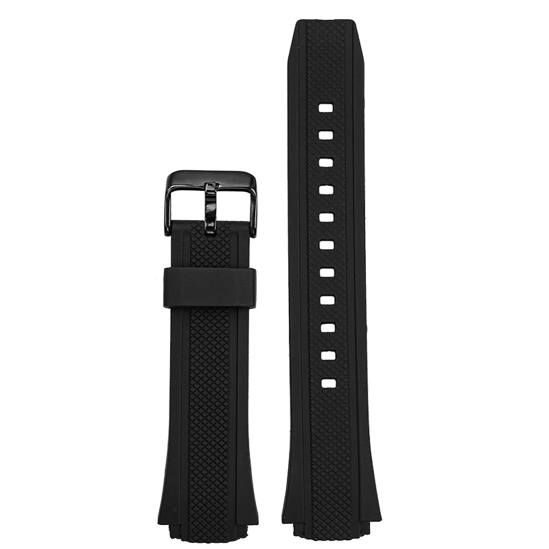 Черный высококачественный резиновый ремешок 20 мм для Casio EDIFICE EF-552 часов