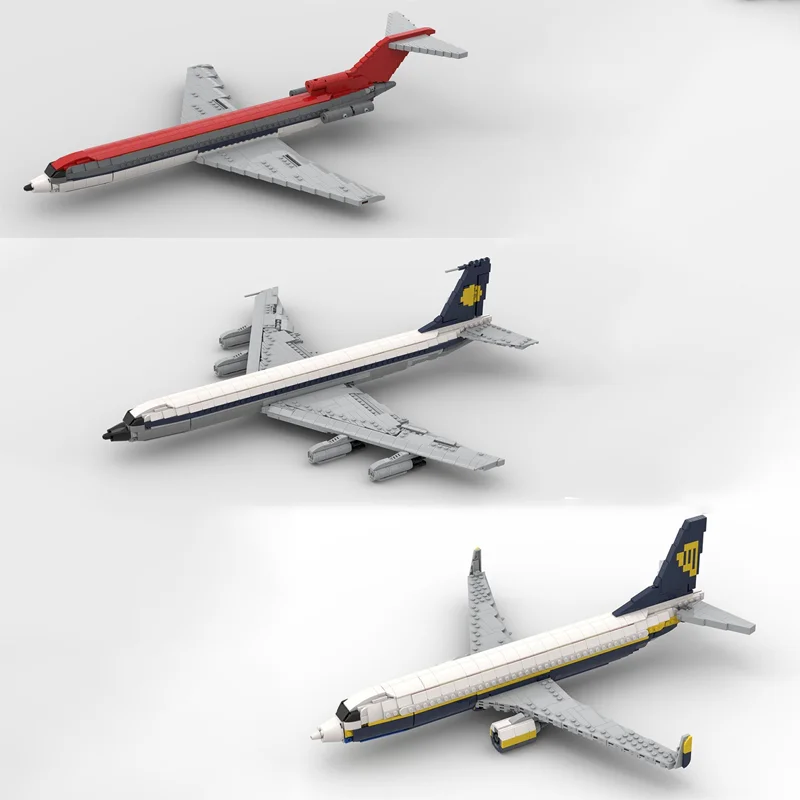 Фото Серия MOC Aviation: Модель самолета Lufthansa Ryanair Boeing 737, конструктор для самостоятельной сборки - подарок на праздники и день рождения №2