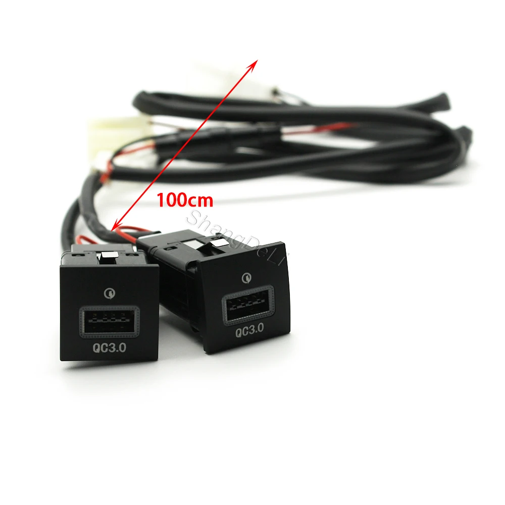 Автомобильное быстрое зарядное устройство розетка 12 В/24 В прикуриватель QC3.0