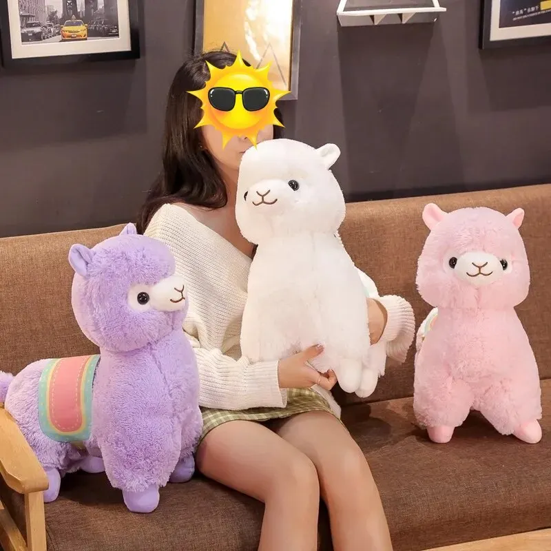 Милая Плюшевая Игрушка Из Альпаки 35 См Мягкие Плюшевые Игрушки Ягненка Подушка