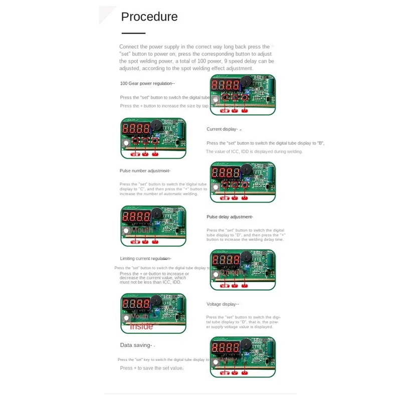 

Digital Display Welding Machine DIY Set Welding Machine 18650-Lithium Battery 100 Gears Of Power Adjustable Mini Welding CNIM Ho