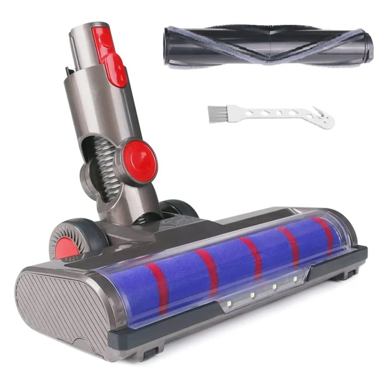 

Vacuum Cleaners Motorhead Hardwood Floor Attachment Kit For Dyson V7 V8 V10 V11 V15 ,LED Headlights Floor Brush Attachments