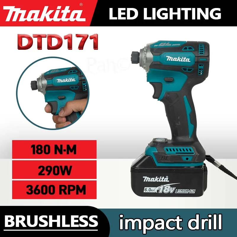 Makita Dtd171 Беспроводная Мощная Бесщеточная Литий-ионная Электрическая