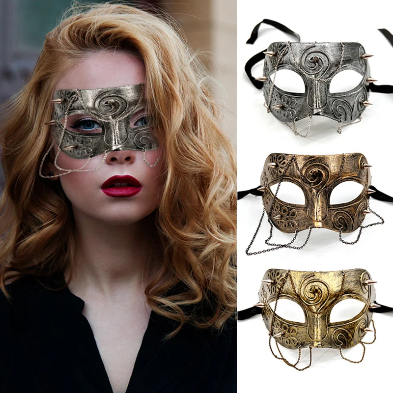 Hot Selling Masquerade Party Half Face with Retro Steampunk Mask Gear Men/Women Punk Carnival Costume Props  Demon Slayer New