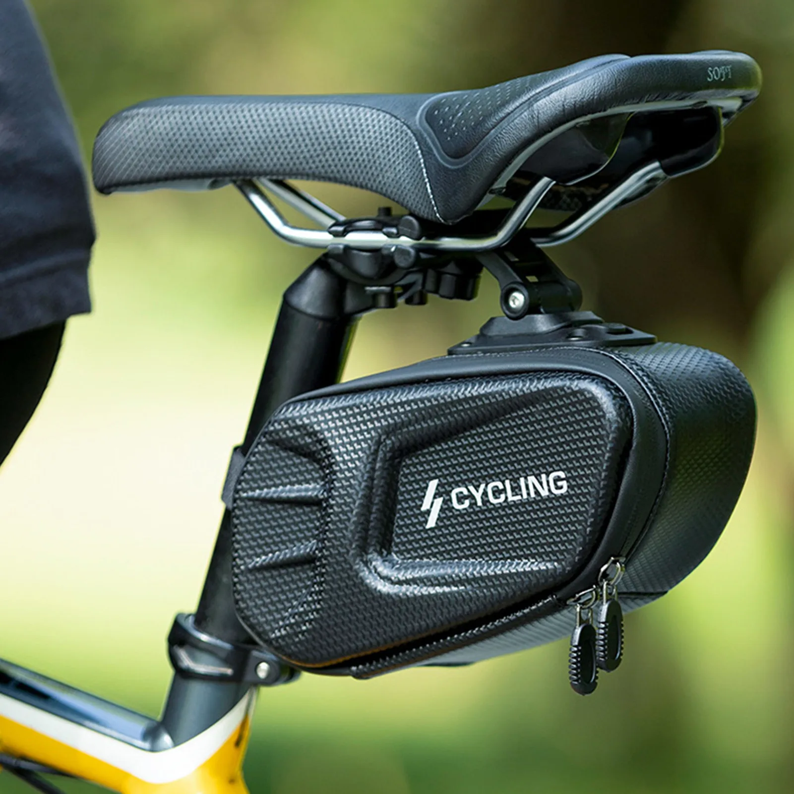 

Сумка на седло для велосипеда, велосипедные аксессуары для горных и шоссейных велосипедов, сумка для хранения, жесткий чехол 3D, водонепрони...