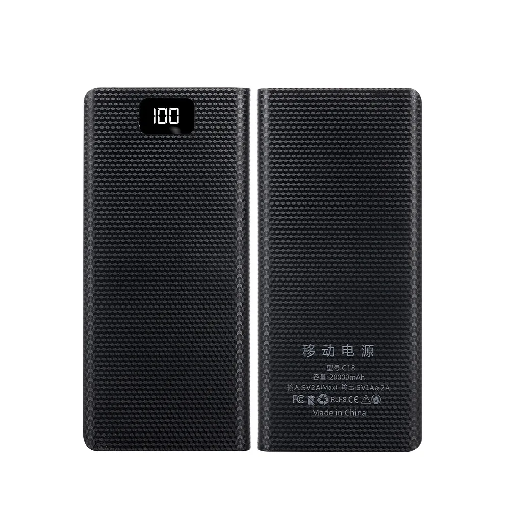 DIY 8*18650 Power Bank Case External 5V 2A Battery Charge Storage Box Shell Micro USB Type C For Charging Mobile Phones Portable