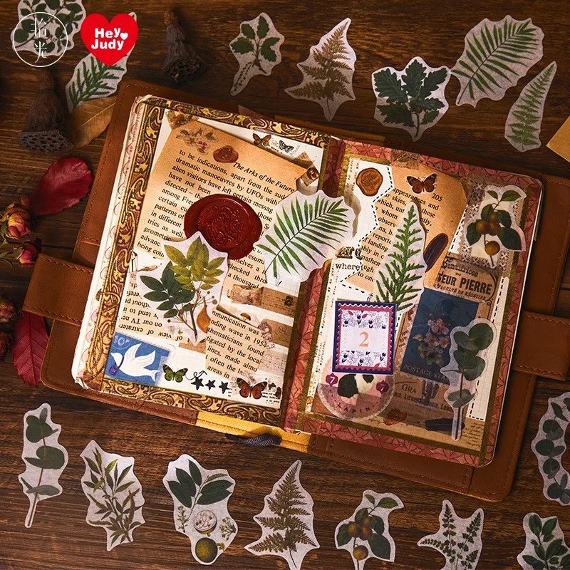 

60pcs Plant Stickers Paper Stationery Student Reward DIY Exercise Kids Manual Ability Hand Account Diary Scrapbook Label