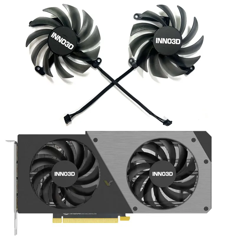 Новинка 85 мм для видеокарты INNO3D GeForce RTX4070 12 Гб двойной X2 OC сменный вентилятор