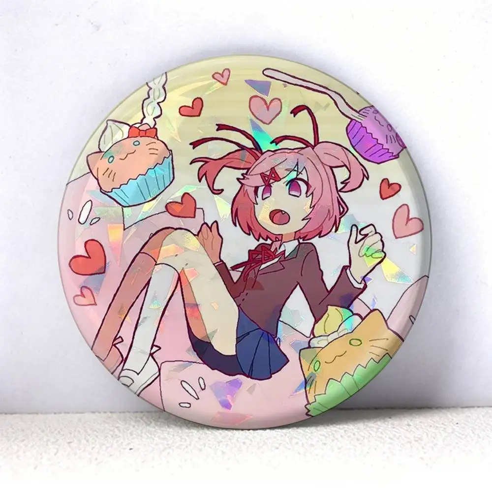 Фото Броши Natsuki DDLC 75мм, 58мм, 44мм, 25мм: значки, аксессуары для рюкзаков и головных уборов, игрушки №5