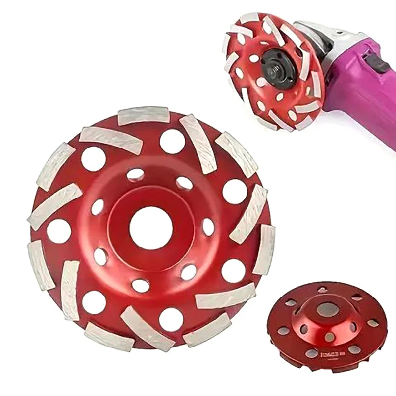 1pc Diamond Grinding Wheel 4.5inch 5inch Granite Marble Grinder Plate Concrete Polishing Disc Cup Bore22.23mm