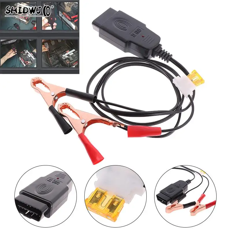 

Professional Universal Automotive ECU Memory Saver OBD 12V Battery Replace Tool Extended Cable Power Supply Cable