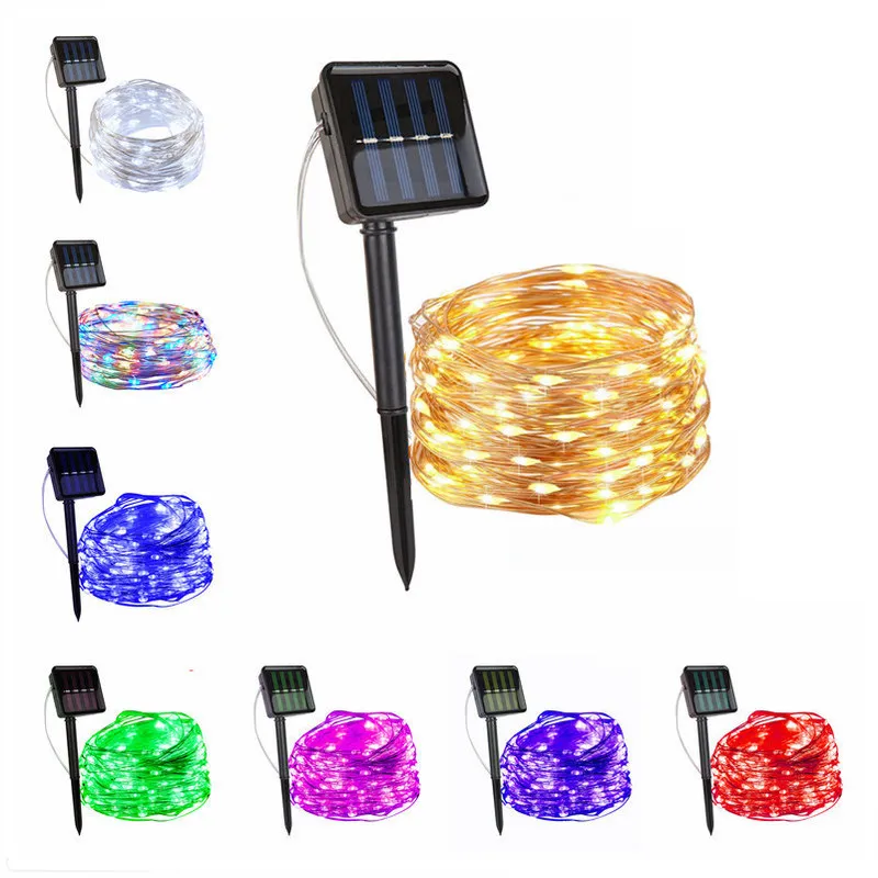 

Outdoor Solar String Fairy Lights 10M 20M 30M LED Solar Lamps 100/200/300leds Waterproof Christmas Decoration for Garden Street