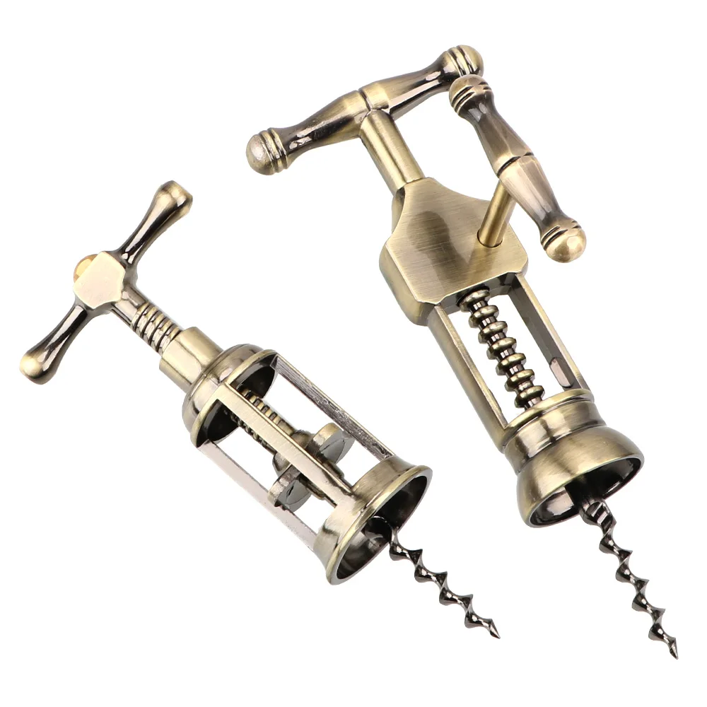 

Kichen аксессуары Винтажный стиль стойка Шестерня штопор барные Инструменты гаджеты пробковый штопор