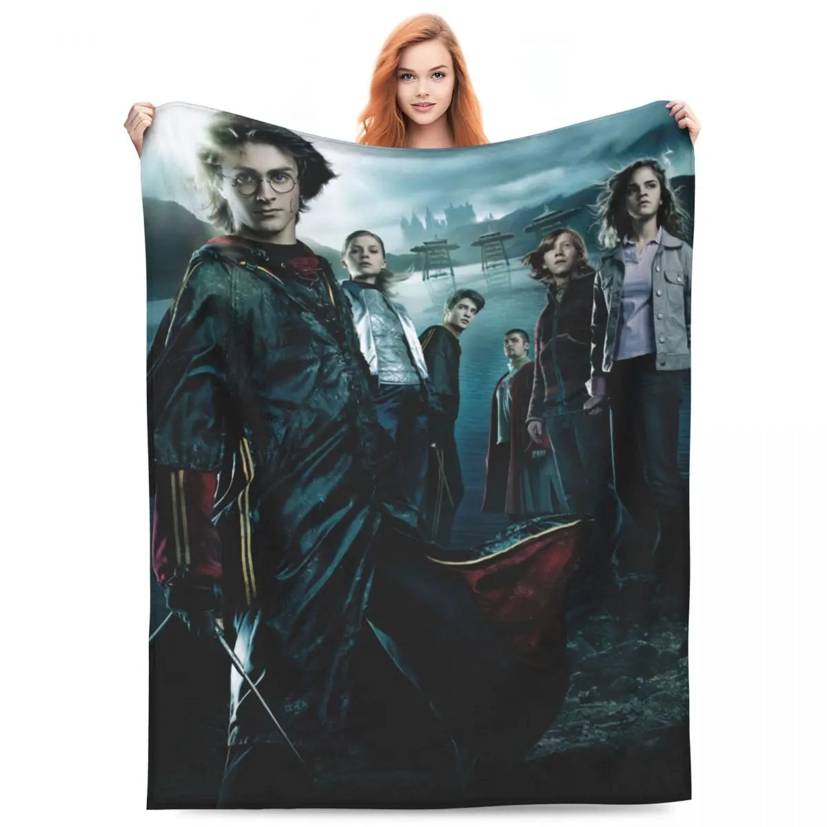 Супер теплое одеяло для путешествий кубок огня с Гарри Поттерным фланелевым