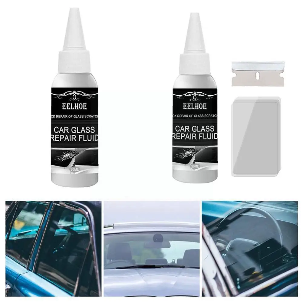 

Windshield Repair Kit Quick Fix Car Cracked Glass Windscreen Sealer Tool DIY Resin Screen Polishing Window Auto Repair C7N4