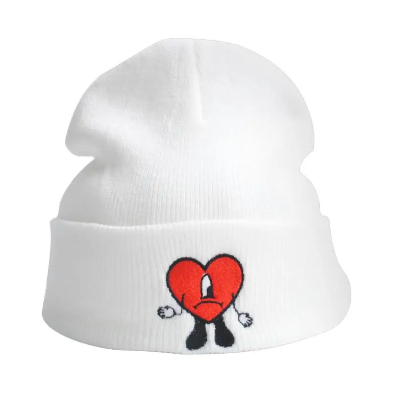 

Плохие вязаные шапки с вышивкой в стиле хип-хоп, головные уборы, шапки, Необычные теплые толстые теплые мягкие рождественские подарки с подкладкой