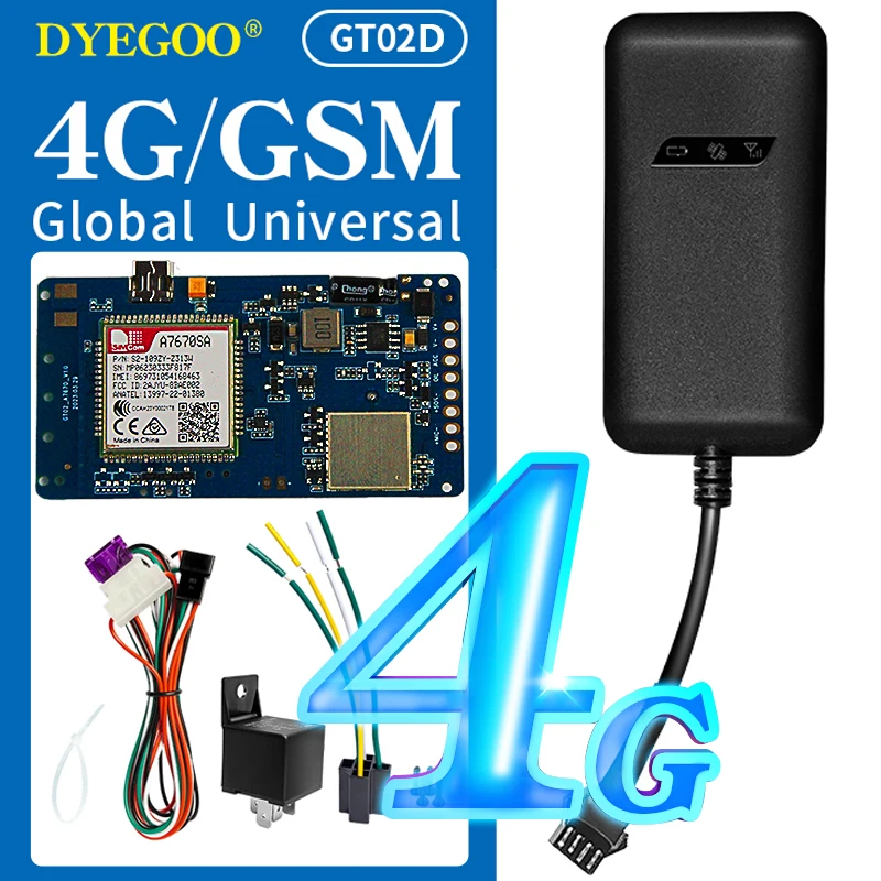 4G GPS-трекер GT02D с поддержкой двойных серверов для автомобильного GPS-трекинга