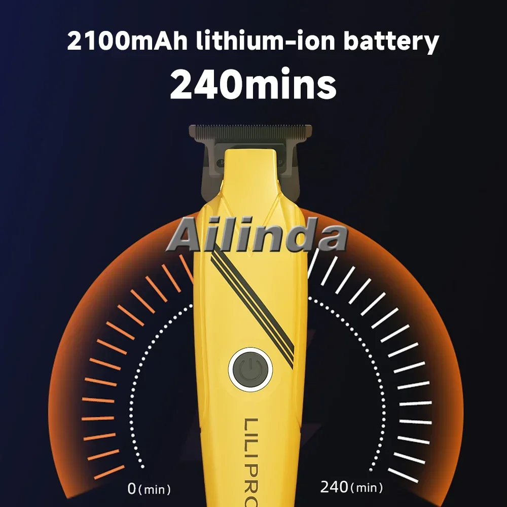 Полноценный металлический триммер для стрижки волос LILIPRO 7200 + об/мин с Т-образным