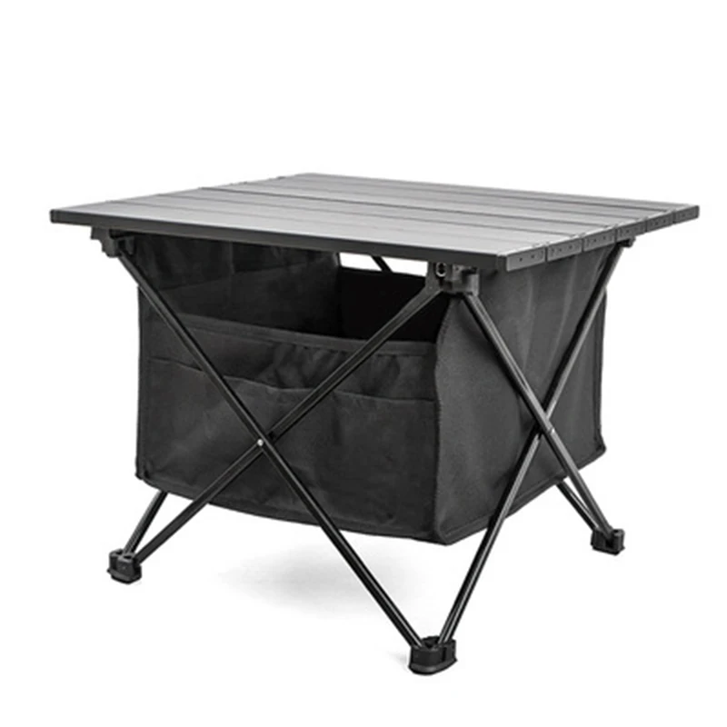 Outdoor Folding Picnic Table Extra-light Portable Camping Desk Detachable Aluminium Hiking BBQ Desk with Storage Bag enlarge