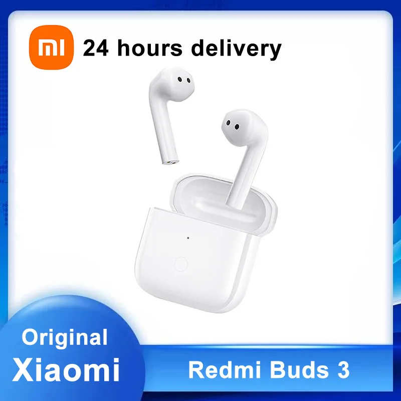

Original Xiaomi Redmi Buds 3 TWS Wireless Bluetooth Earphone Dual Mic IP54 Waterproof Headphone Noise Cancellation Earbuds