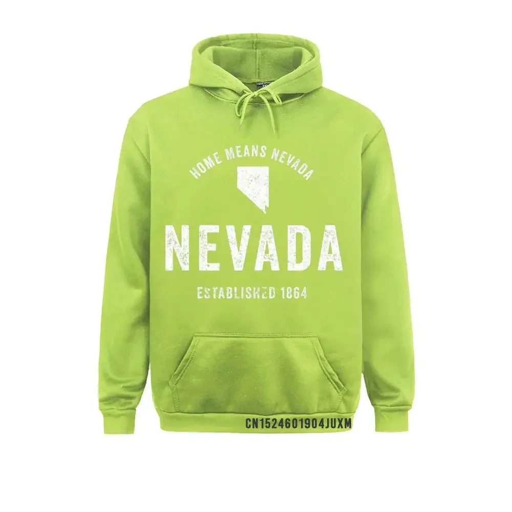 Nevada State Home Retro Distressed Manga на заказ женские толстовки с капюшоном День Благодарения