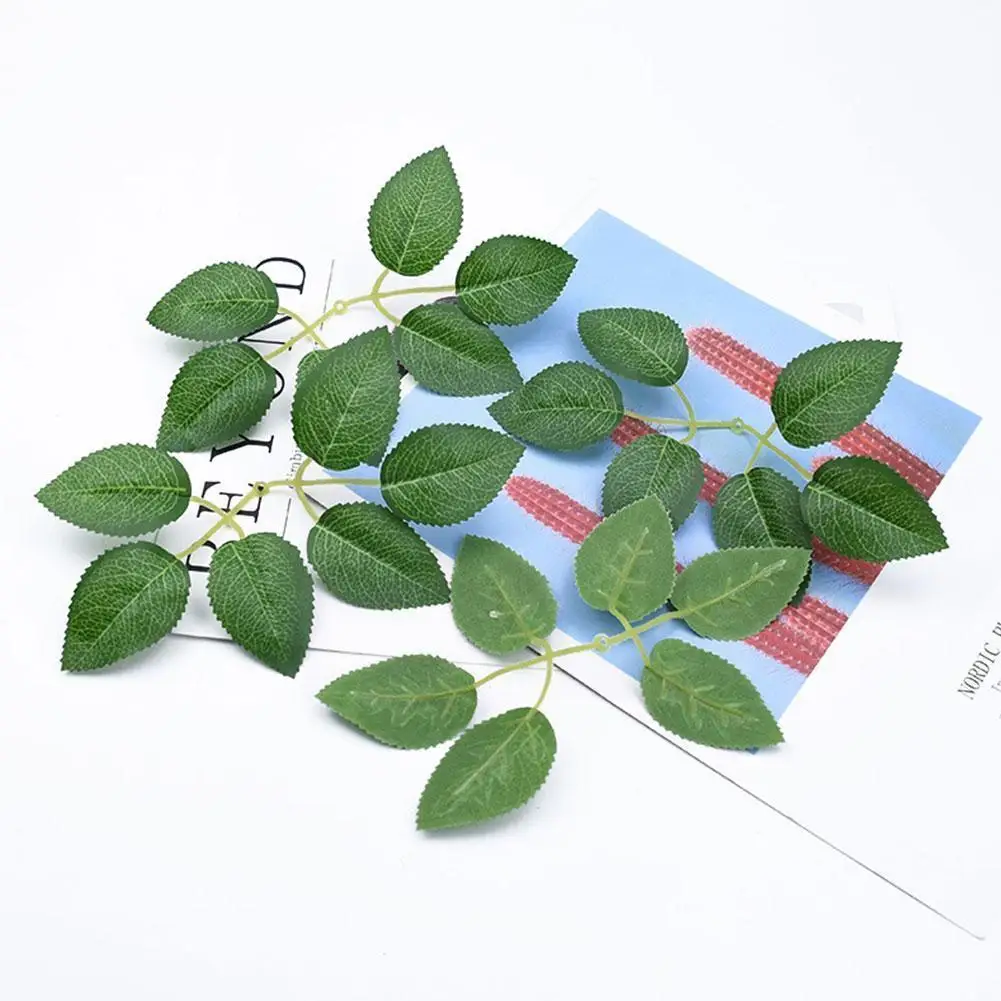 

1 шт. Шелковые Розовые листья, рождественские украшения для дома, свадьбы, невесты, браслет, искусственные растения, Ddiy E6L9