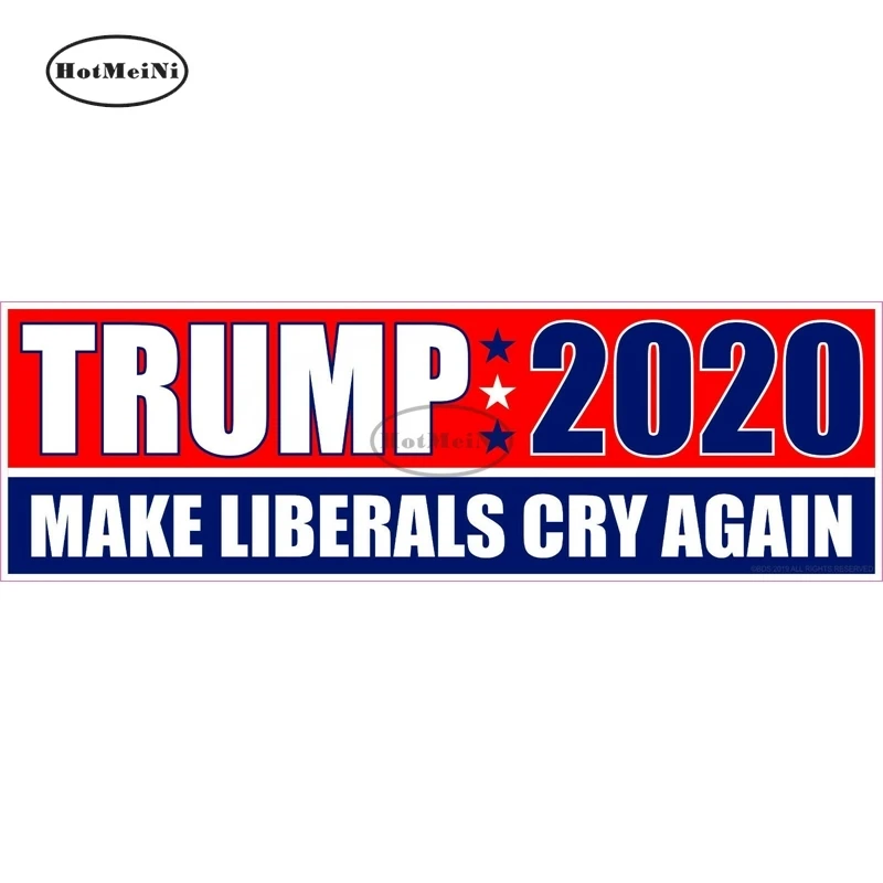 

Дональд Трамп 2020 «сделай свободный плач против водонепроницаемой наклейки на автомобиль» искусственный бампер виниловый материал для укр...