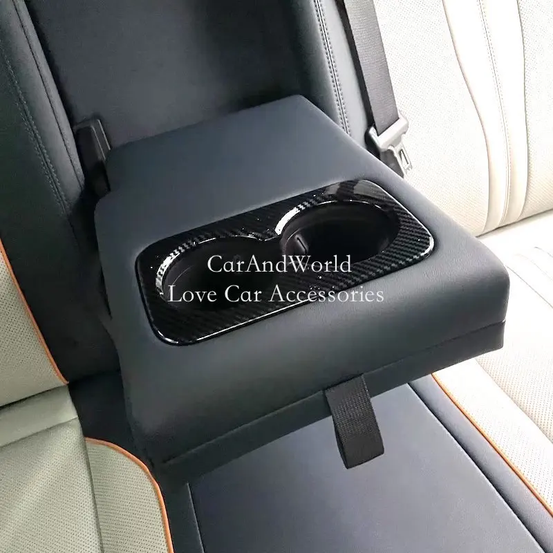 Заднее сиденье из АБС-углеродного волокна Обложка отделка аксессуары для