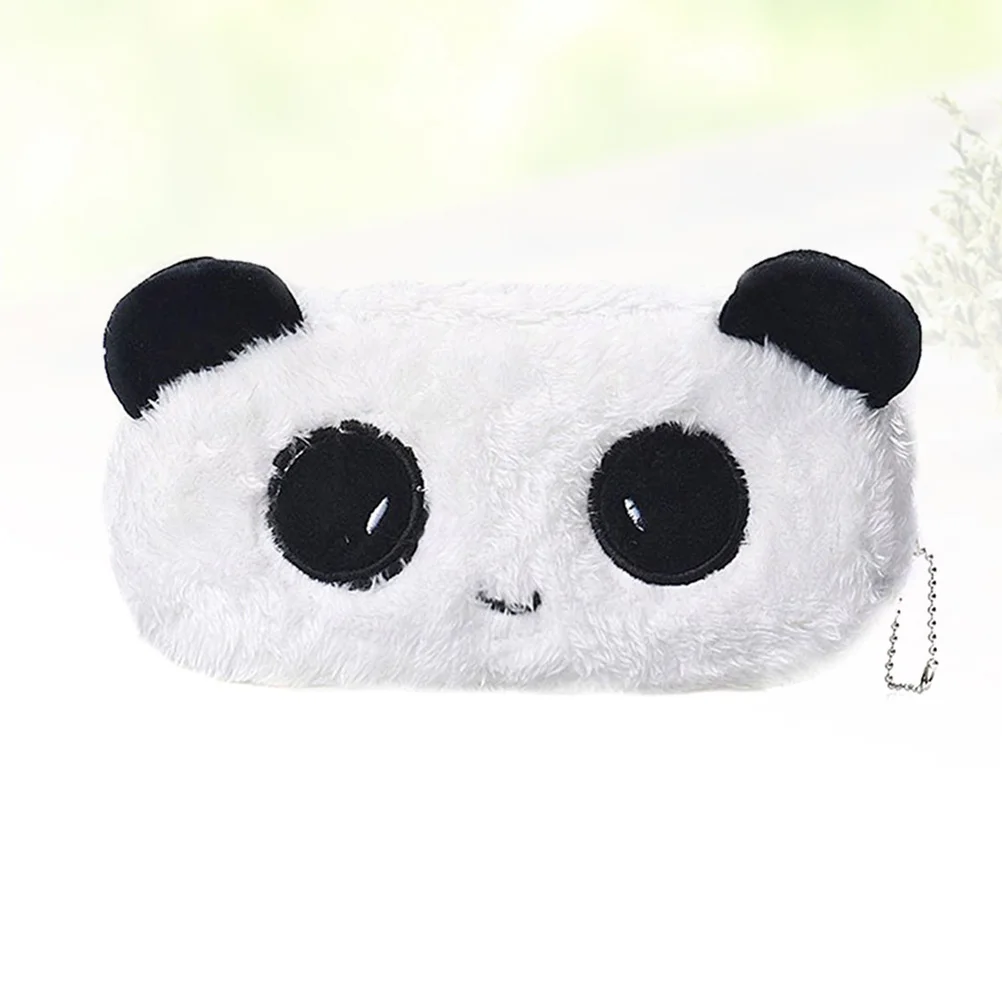

1PC Lovely Panda Case Cartoon Panda Pen Bags Plush Students Bags Portable Case Chic Change Pocket for