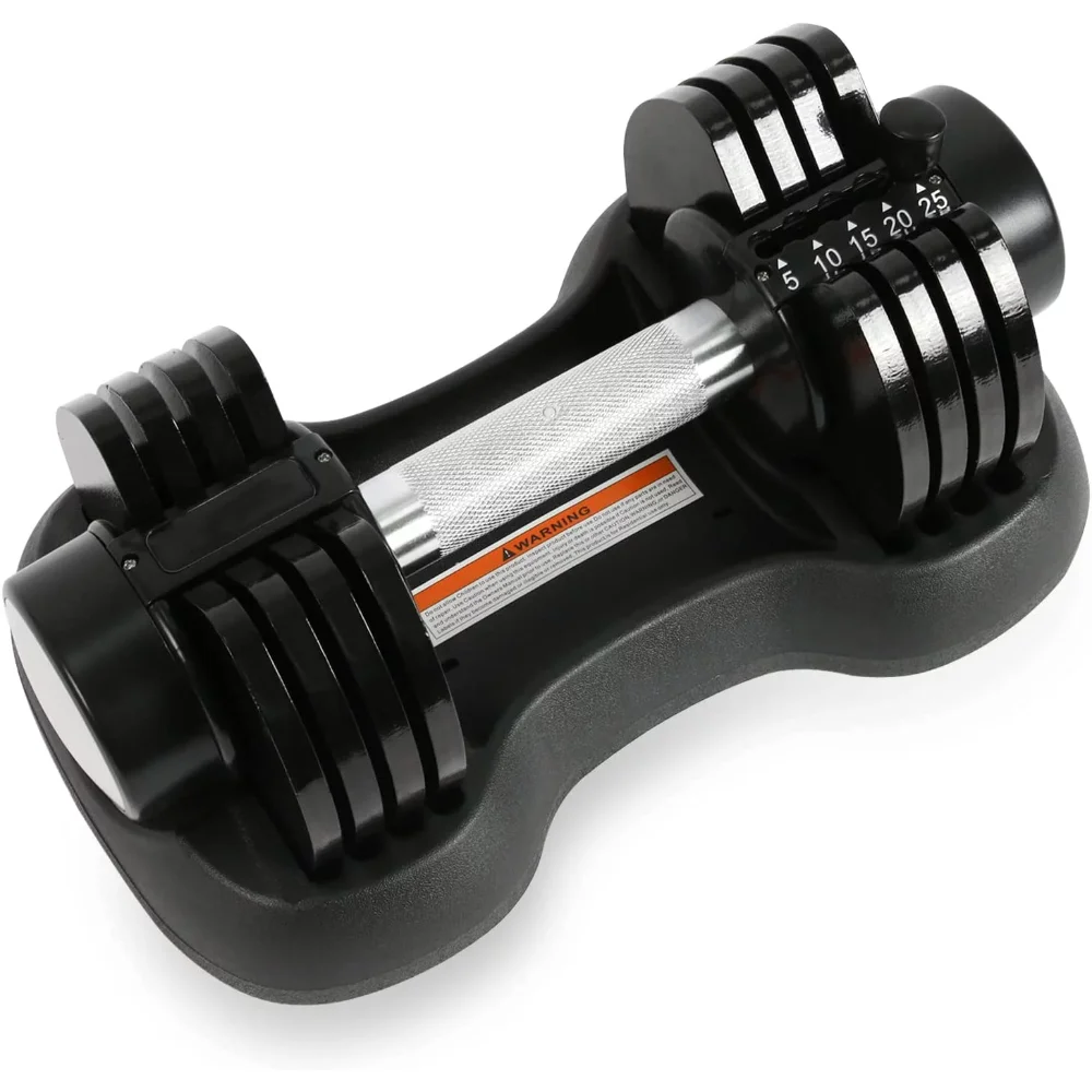 

Регулируемая гантели 25 фунтов. С Быстрой автоматической регулируемой и весовой пластиной для домашнего тренажерного зала силовой трениров...