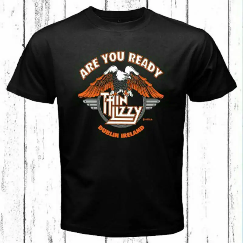 

Thin Lizzy Dublin Black T-Shirt Vintage Gift For Men Women Funny Tee