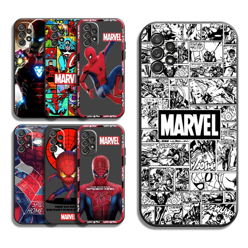 

Marvel Spider Man Hero Phone Cases For Samsung Galaxy S20 FE S20 Lite S8 Plus S9 Plus S10 S10E S10 Lite M11 M12 Back Cover