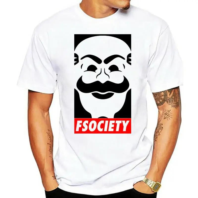 Fsocial Футболка Mr маска робота Эллиот ТВ-шоу лучший подарок сделанная на заказ