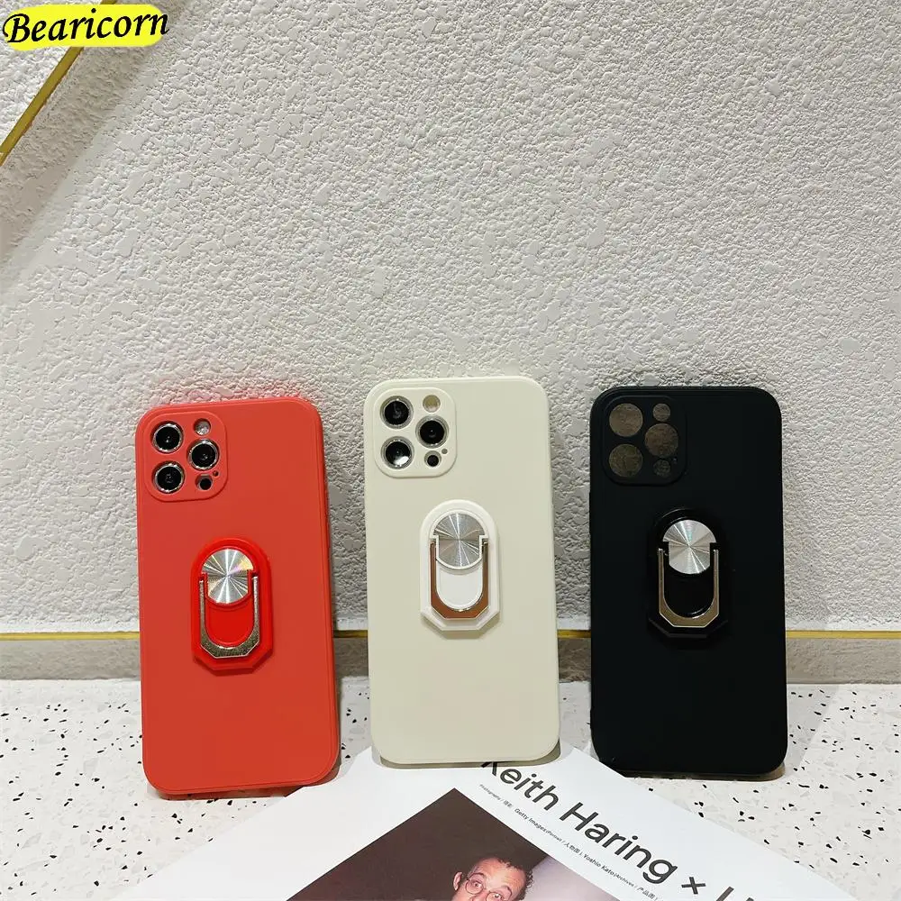 

Original Square Liquid Silicone Phone Case For Xiaomi Mi 5x 6x 8 9T 10S 10T 11i 11 Ultra Lite CC9e Mix 2s 3 Magnetic Ring Cover