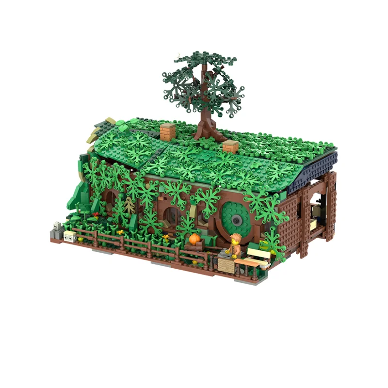 Фото Набор строительных блоков Moc Building Blocks Bag End - Модель «Домик на дереве» для альтернативной сборки, технологичные кирпичики, конструктор для самостоятельной сборки, праздничный набор игрушек, подарки №2