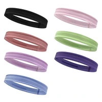 1 pack yoga hair bands women stretch candy color headbands girls non slip rubber sweatbands running gym fitness workout