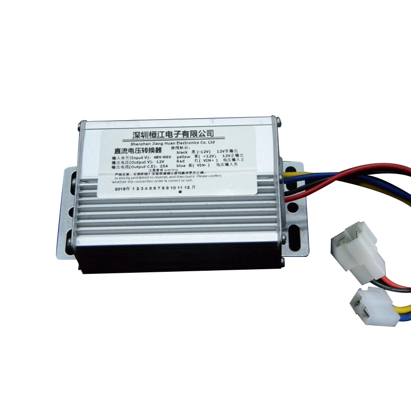 

24V-36V/48V-100V to12V 25A DC-DC Converter ​ 4-wire Power Voltage Stabilizer