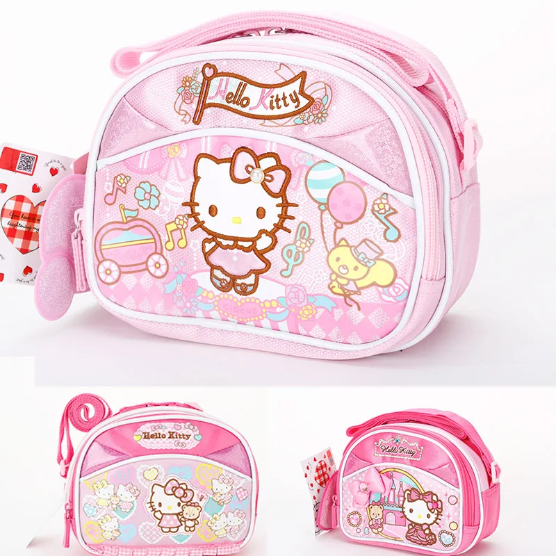 

Sanrio HelloKitty Детский кошелек для монет Hello Kitty Детская сумка-мессенджер для детского сада Женская милая сумка через плечо