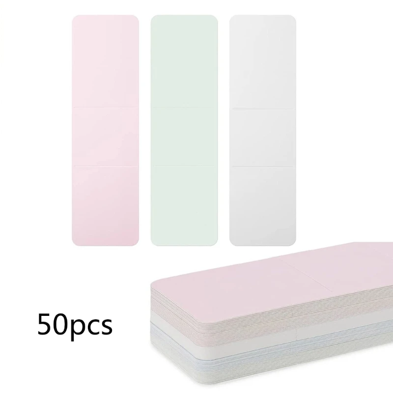 

50Pcs Kraft Sleeves Holder Resin Bookmarks Blank Display Cards