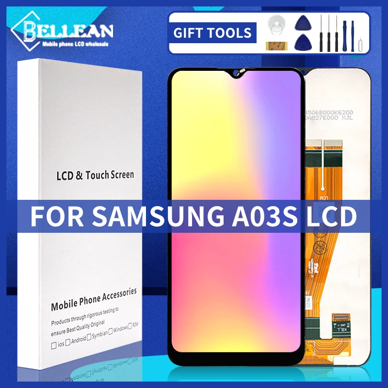 

Оригинальный сенсорный ЖК-экран 6,5 дюйма для Samsung Galaxy A03S дигитайзер A037 дисплей в сборе запасные части для ремонта