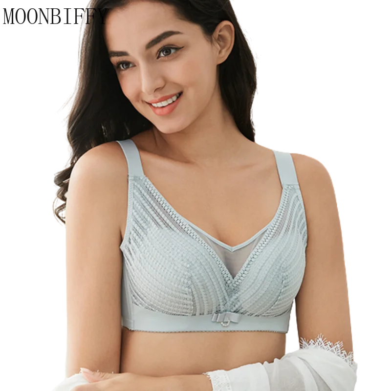 

Бюстгальтер женский кружевной бесшовный с чашками пуш-ап