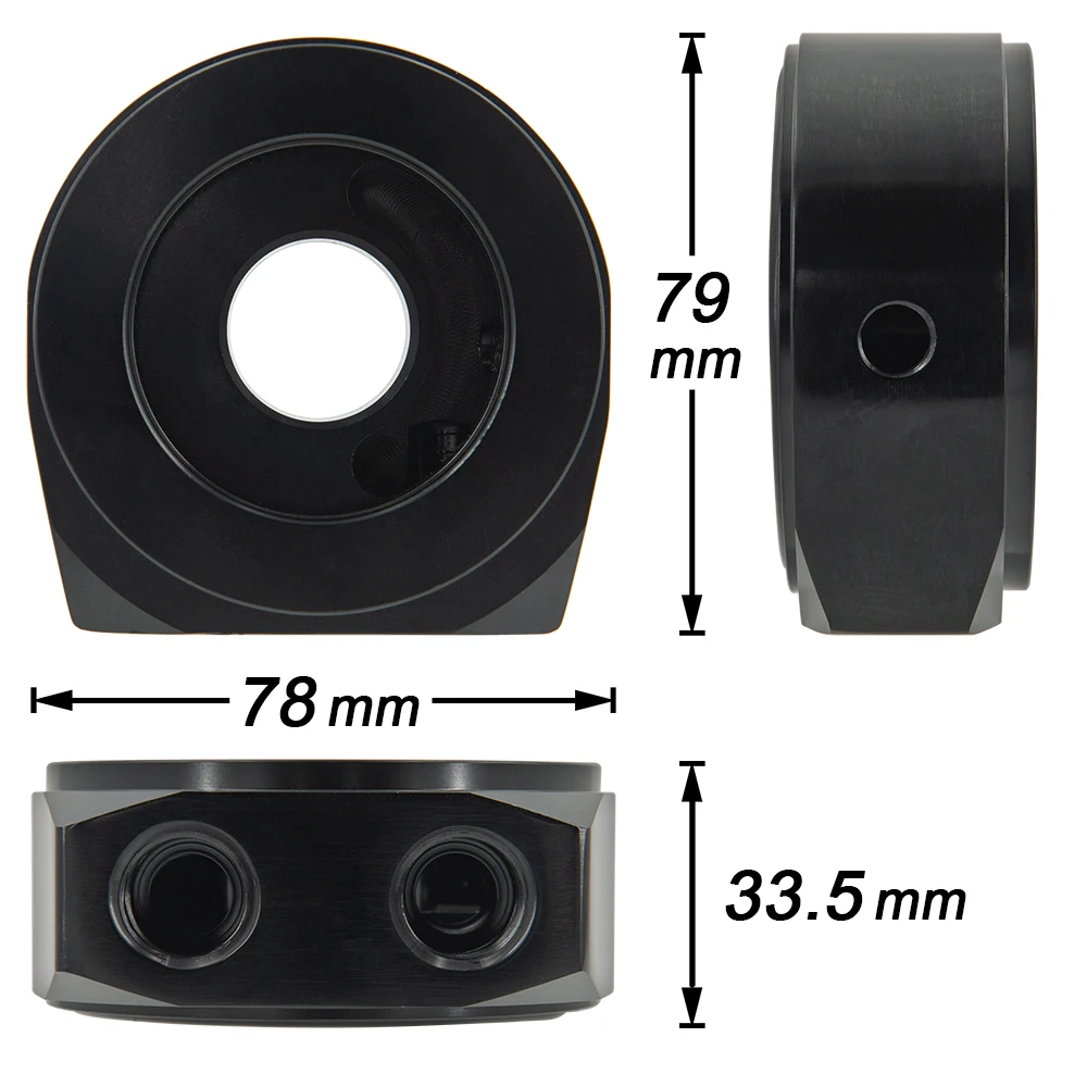 7 рядов комплект масляного радиатора адаптер фильтра AN10 с нейлоновым шлангом из