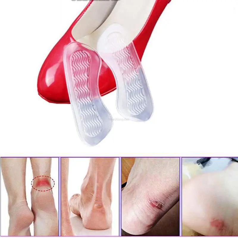 

Silicone Gel Heel Pads Cushion Protector for Women Adhesive Heel Pads Liner Grips Protector Sticker Pain Relief Foot Care Insert