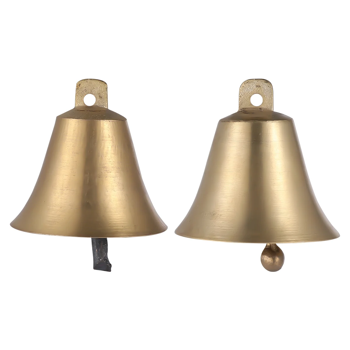

2Pcs Brass Opening Horn Bells Copper Bell Pendants DIY Wind Chimes Accessories