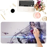 computer office keyboards accessories mouse pad square anti slip desk pad games supplies lol fiora source plan large mats hunter